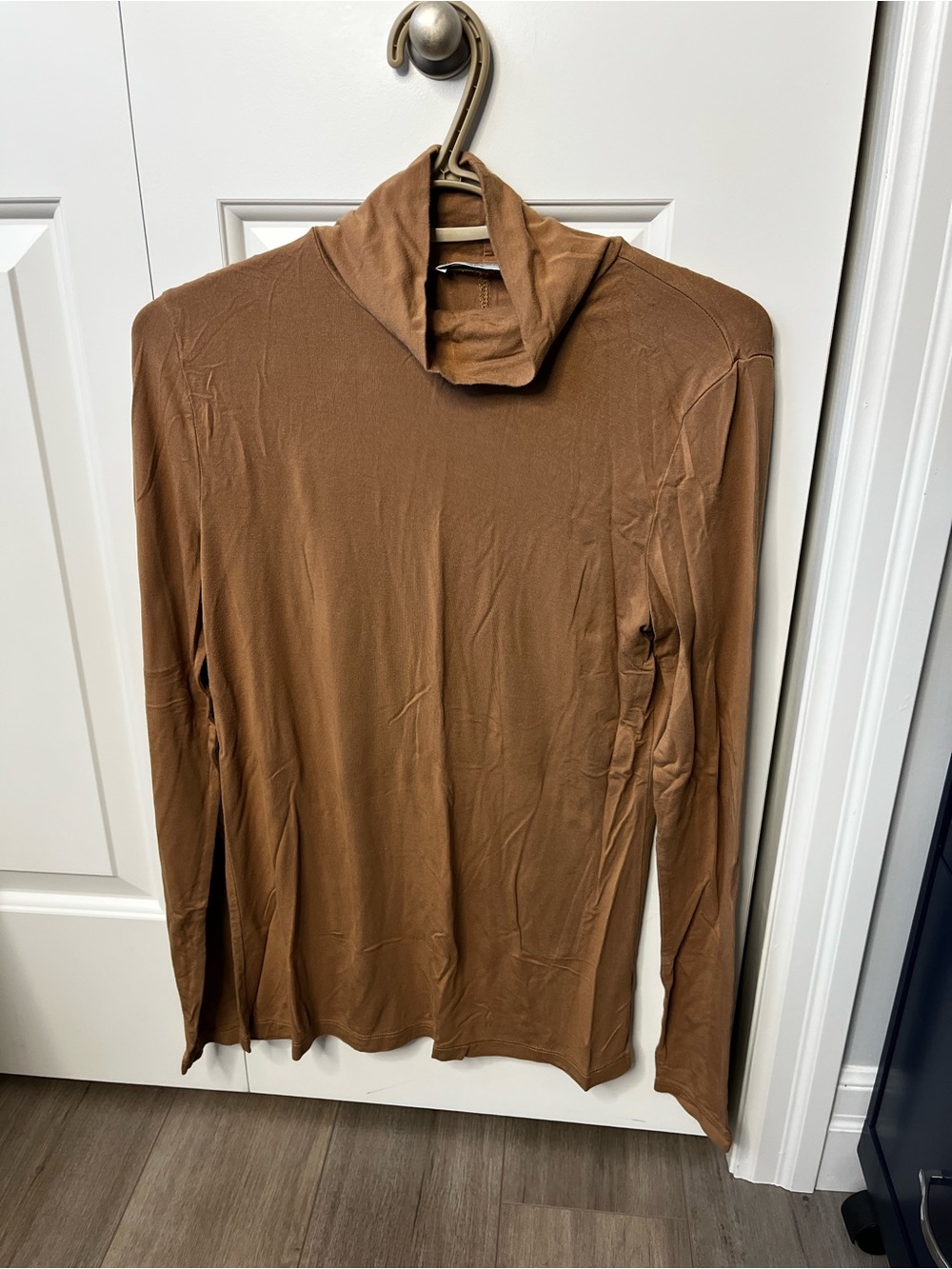 Babaton Brown Long Sleeve Turtleneck Top